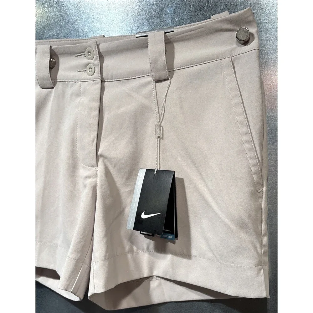 Nike Golf Tour Performance Dri-Fit “Modern Rise” Bermuda Shorts Womens Sz 4 NWT